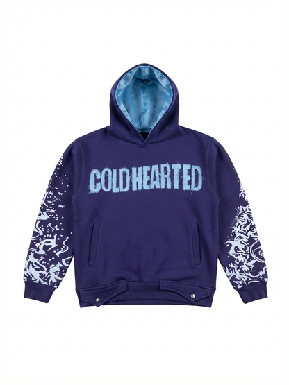 Womens cold Hearted distressed label sweatsuit