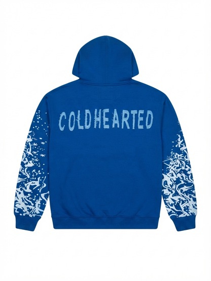 Mens Cold Hearted distressed label sweatsuit