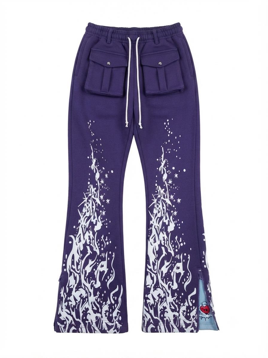 Womens cold Hearted distressed label sweatsuit